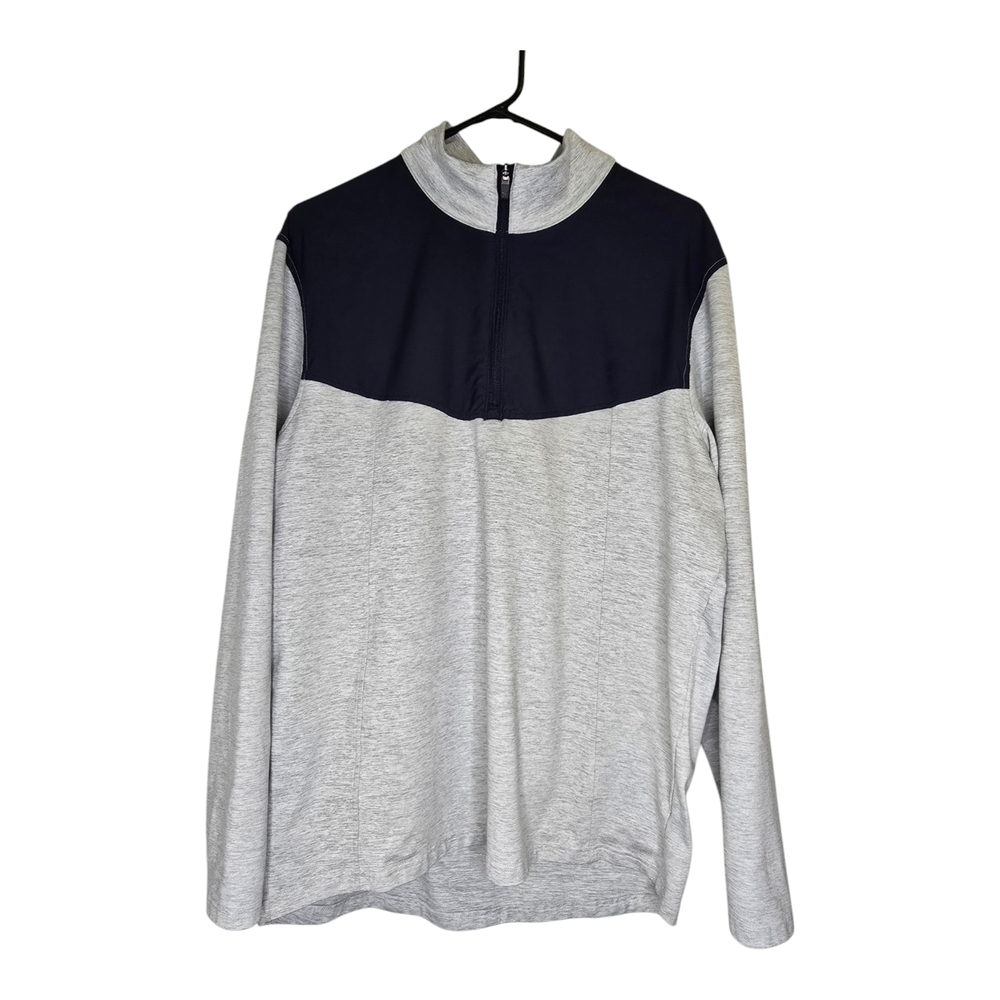 Puma Men’s Large Quarter Zip Golf Performance Breathable Jacket Grey Blue